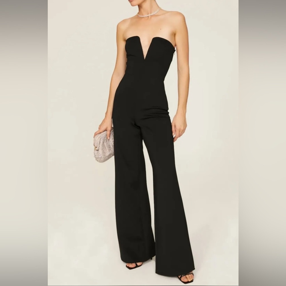 New Good Americans strapless scuba jumpsuit sz S